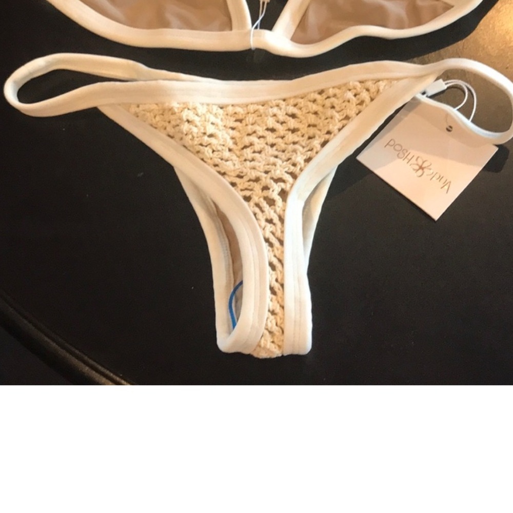 Posh Pua Kainau Crochet Bikini Bottom - Size M - NWT